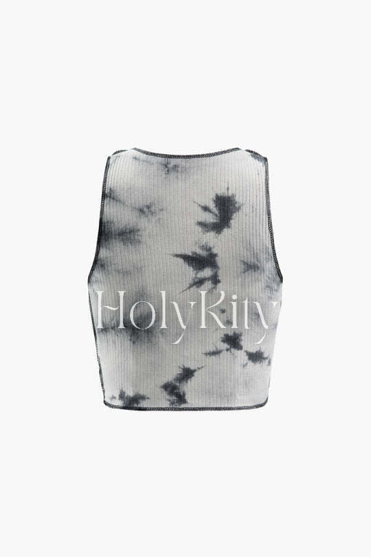 Tie Dye Stitching Tank Top