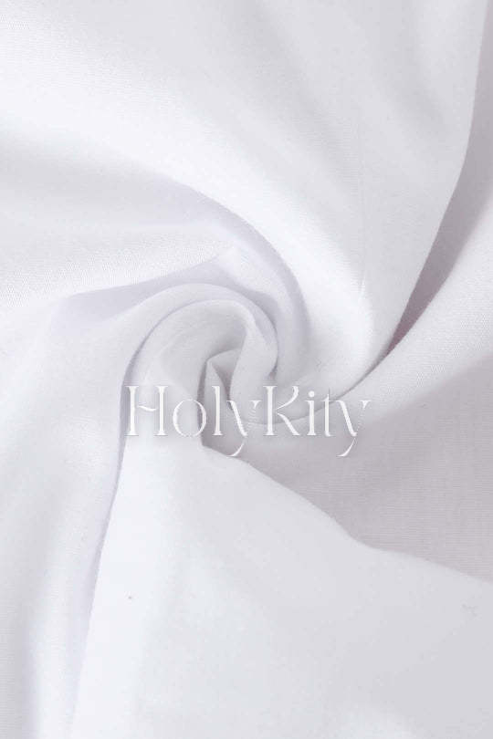 Kurze Bluse mit Kordelzug am Saum 