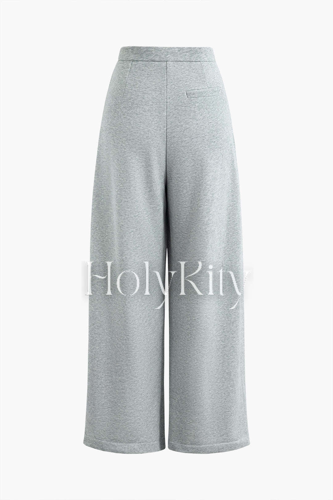 High Waist Ruched Wide Leg Pants