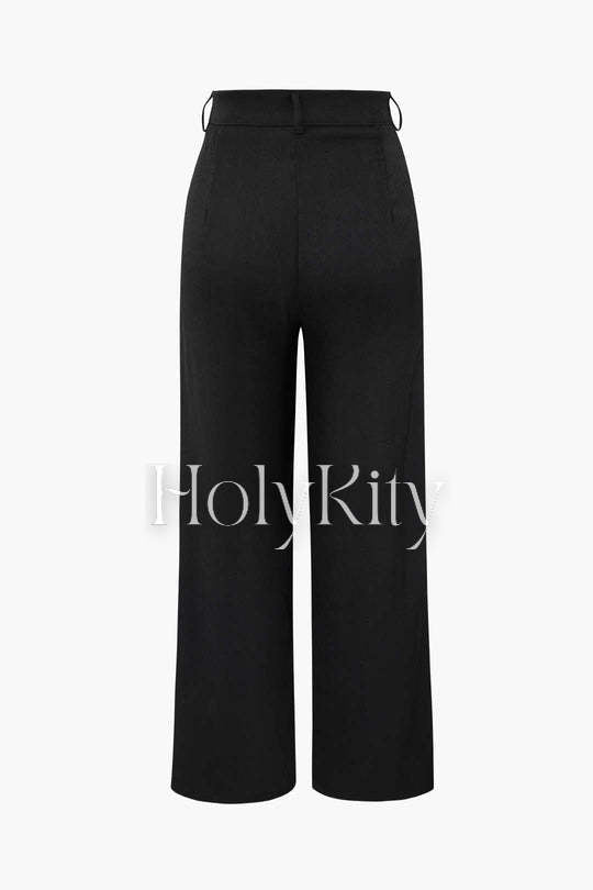 Draped Wrap Suit Pants