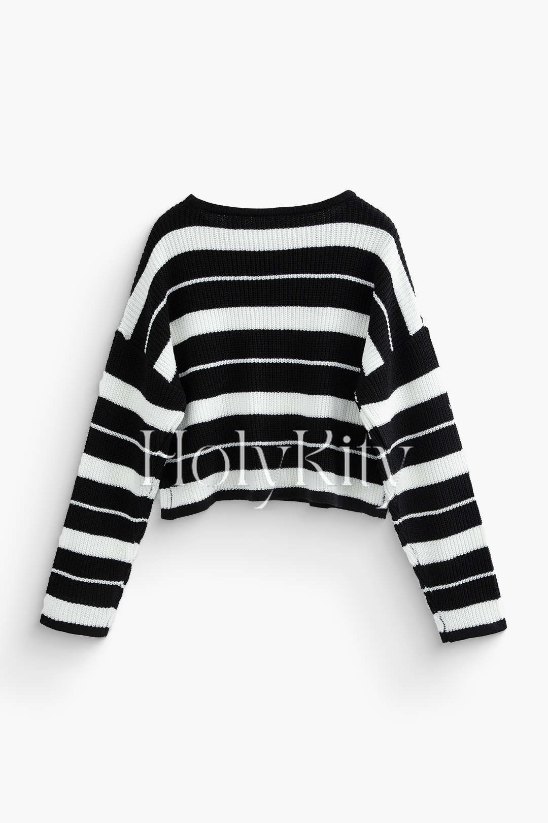 Pull en tricot à rayures 